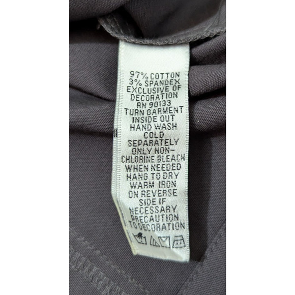 Quacker Factory sz L Sequined Jacket gray buttons stretchy excellent 0267 - Picture 8 of 8